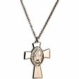 Unisex Necklace Amen CROCE GESU MADRE PERLA Online now