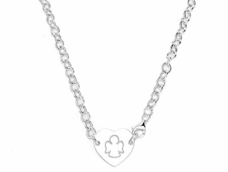 Ladies  Necklace Amen CUORE E ANGELO CUSTODE Supply