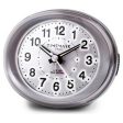 Analogue Alarm Clock Timemark Silver LED Light Silent Snooze Night mode 9 x 9 x 5,5 cm (9 x 9 x 5,5 cm) Online Sale