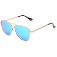 Unisex Sunglasses Hawkers Lax Polarised ø 57 mm Golden For Sale