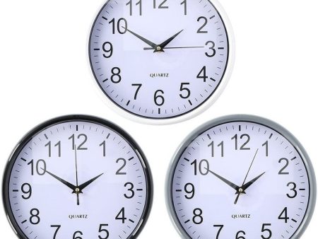 Wall Clock Ø 25 x 3 cm Multicolour polypropylene Supply