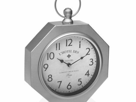 Wall Clock Versa GY Metal (28 x 8 x 40 cm) Online Sale