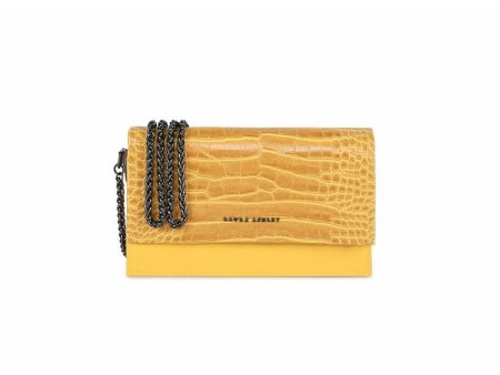 Women s Handbag Laura Ashley DUDLEY-CROCO-YELLOW Yellow 22 x 12 x 5 cm on Sale