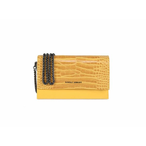 Women s Handbag Laura Ashley DUDLEY-CROCO-YELLOW Yellow 22 x 12 x 5 cm on Sale