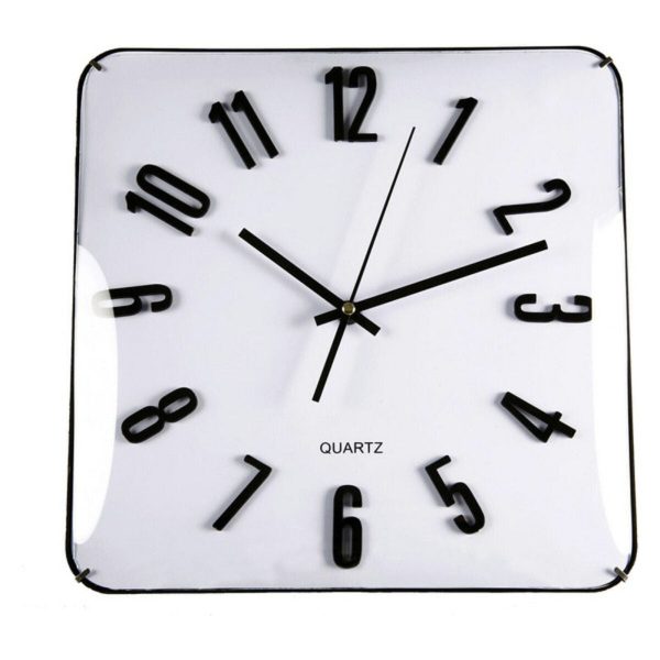 Wall Clock Versa Crystal (31 x 5,5 x 31 cm) Fashion