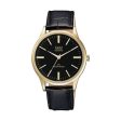 Men s Watch Q&Q C214J102Y Black Golden (Ø 40 mm) Fashion