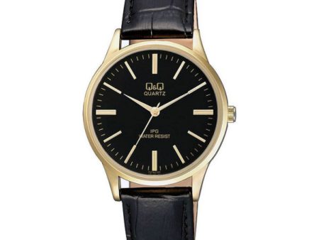 Men s Watch Q&Q C214J102Y Black Golden (Ø 40 mm) Fashion