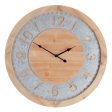 Wall Clock Natural Fir wood 60 x 4,5 x 60 cm Online Sale