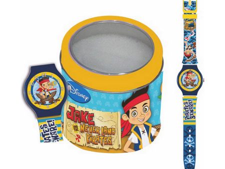 Infant s Watch Cartoon JAKE THE PIRATE - TIN BOX (Ø 33 mm) Online