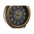 Wall Clock DKD Home Decor Black Golden Crystal Iron Pendulum 27 x 7,5 x 57,5 cm (2 Units) Discount