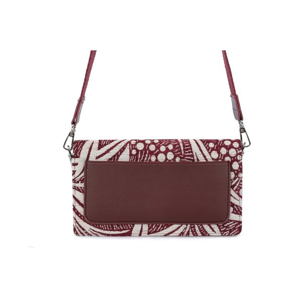 Women s Handbag Laura Ashley CRESTON-FLOWER-CLARET-RED Grey 24 x 13 x 3 cm Hot on Sale