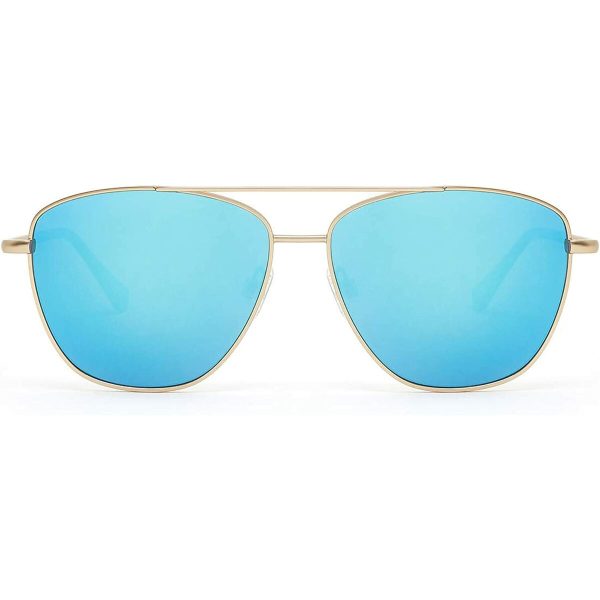 Unisex Sunglasses Hawkers Lax Polarised ø 57 mm Golden For Sale