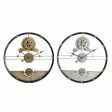 Wall Clock DKD Home Decor Silver Golden Iron Gears 60 x 5 x 60 cm (2 Units) Hot on Sale