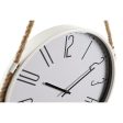 Wall Clock DKD Home Decor 40 x 4,5 x 55 cm Rope Iron (2 Units) Hot on Sale