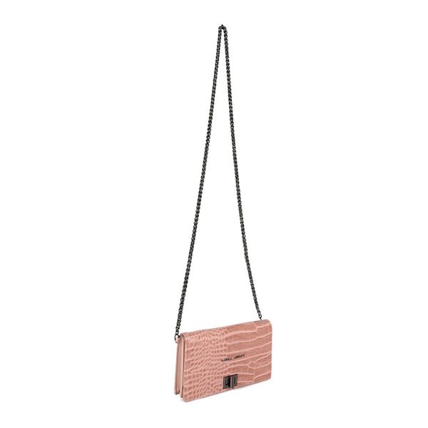 Women s Handbag Laura Ashley DUTHIE-CROCO-POWDER Pink 19 x 11 x 3 cm Sale