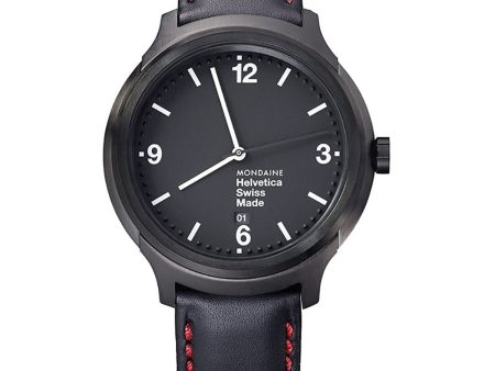 Men s Watch Mondaine HELVETICA No. 1 BOLD NY Edt. (Ø 43 mm) Online now