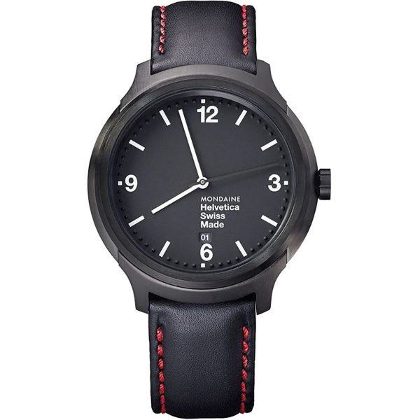 Men s Watch Mondaine HELVETICA No. 1 BOLD NY Edt. (Ø 43 mm) Online now