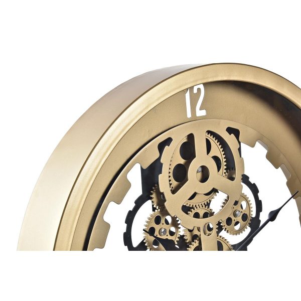 Wall Clock DKD Home Decor Golden Silver Crystal Iron 50 x 8 x 50 cm (3 Units) (2 Units) Online