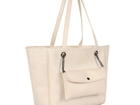 Women s Handbag Laura Ashley RELIEF-QUILTED-CREAM Cream 30 x 30 x 10 cm Cheap