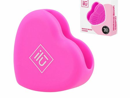 Make-up Brush Cleaner Ilū Brush Cleaner Heart Silicone (1 Unit) on Sale