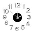 Wall Clock Sticker White Silver ABS EVA Ø 35 cm (6 Units) Online Sale