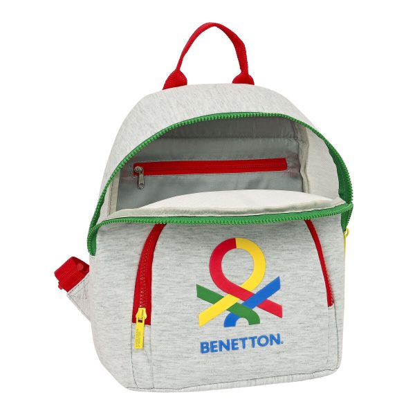 Casual Backpack Benetton Pop Grey 13 L For Discount