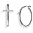 Ladies  Earrings Amen CERCHIO E CROCE BLACK Supply