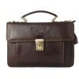 Women s Handbag Maison Heritage EDMOND-MARRON-FONCE Brown 26 x 18 x 8 cm on Sale