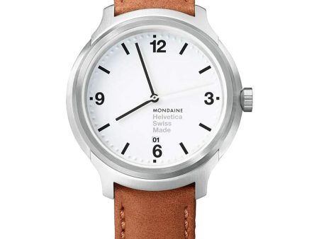 Men s Watch Mondaine HELVETICA No. 1 BOLD (Ø 43 mm) on Sale