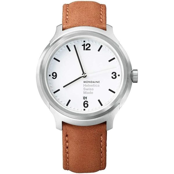 Men s Watch Mondaine HELVETICA No. 1 BOLD (Ø 43 mm) on Sale