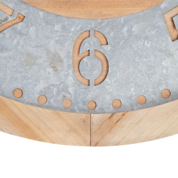 Wall Clock Natural Fir wood 60 x 4,5 x 60 cm Online Sale