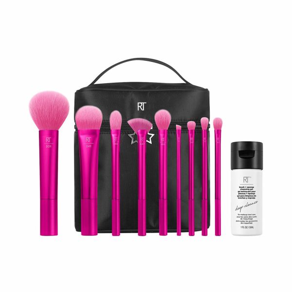 Set of Make-up Brushes Real Techniques Winter Brights 11 Pieces Fashion