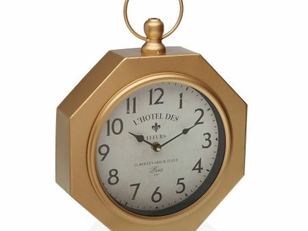 Wall Clock Versa GL Metal (28 x 8 x 40 cm) on Sale