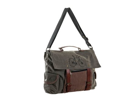 Shoulder Bag DKD Home Decor Bicycle 48 x 10 x 37 cm Grey Brown Hot on Sale