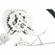 Wall Clock DKD Home Decor Silver Golden Iron Gears 60 x 5 x 60 cm (2 Units) Hot on Sale