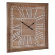 Wall Clock Natural Fir wood 60 x 5 x 60 cm For Discount