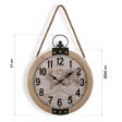 Wall Clock Versa Mapamundi 40 x 6,5 x 47 cm MDF Wood Cheap