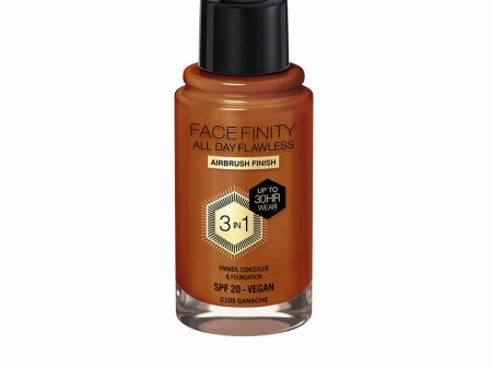 Crème Make-up Base Max Factor Face Finity All Day Flawless 3-in-1 Spf 20 Nº C105 Ganache 30 ml Online now