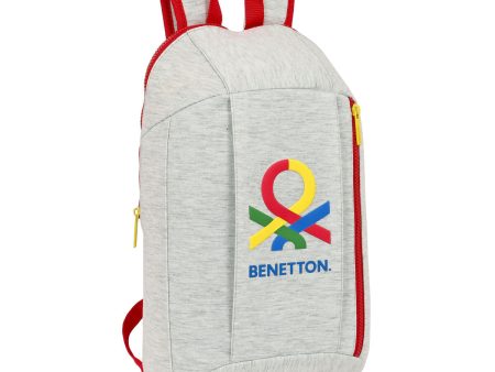 Casual Backpack Benetton Pop Grey 10 L Online Sale