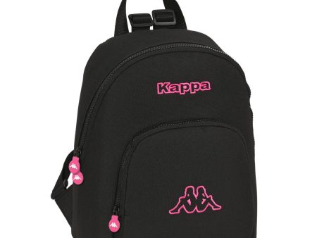 Casual Backpack Kappa Black and pink Black 13 L Supply