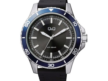 Men s Watch Q&Q QB24J302Y Black (Ø 48 mm) Online Hot Sale