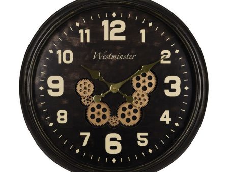 Wall Clock Gears Large size industrial (Ø 60 cm) Online now