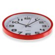 Wall Clock Versa Red Plastic 3,8 x 25 x 25 cm For Sale