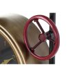 Wall Clock DKD Home Decor Valves Crystal Golden Iron (50,5 x 12 x 73 cm) Online now