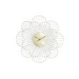 Wall Clock DKD Home Decor Flower Golden Metal (57 x 4 x 57 cm) Cheap