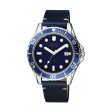 Men s Watch Q&Q A172J322Y Blue (Ø 43 mm) Discount